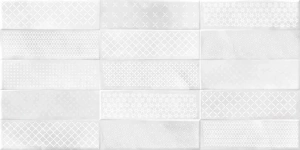 Настенная плитка Cersanit CSL524D-60 Carly 29.8x59.8 белая глянцевая с орнаментом