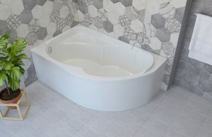 Акриловая ванна Lavinia Boho Grance Hill 3703170R, усиленный армированный корпус ванны, 170x105 см (правый разворот)