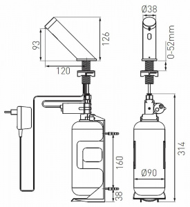 Дозатор для жидкого мыла Ferro Mistral BBB112 Хром