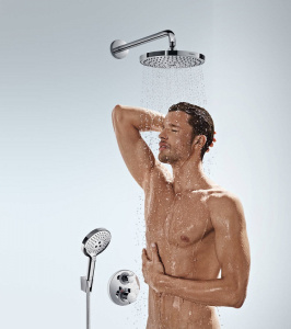 Термостат для ванны и душа Hansgrohe Ecostat S 15758700, белый матовый