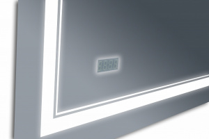 Зеркало Бриклаер Эстель-2 60 4627125414282 с подсветкой с бесконтактным выключателем и часами