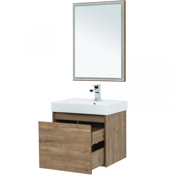 Комплект мебели для ванной Aquanet Nova Lite 60 254215 подвесной Дуб рустикальный