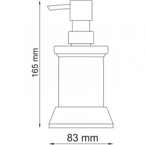Дозатор для жидкого мыла WasserKRAFT Donau K-2499 Хром