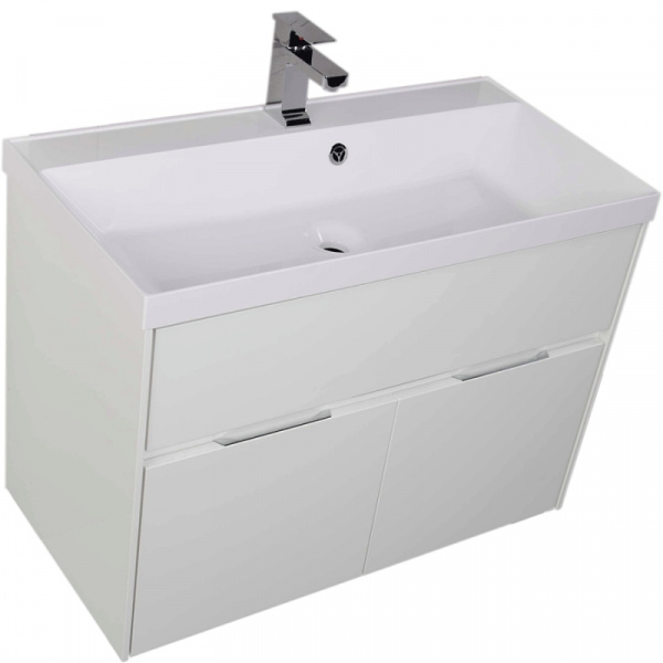 Комплект мебели для ванной Aquanet Латина 90 179840 подвесной Белый