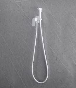 Гигиенический душ со смесителем Abber Weiss Insel AF8025W Белый