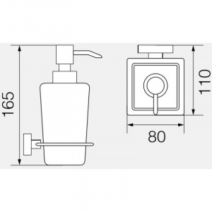 Дозатор жидкого мыла Veragio Ramba VR.RMB-4970.CR Хром