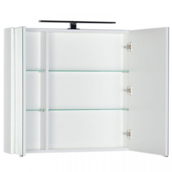 Зеркальный шкаф 80х75 см белый Aquanet Латина 00179635