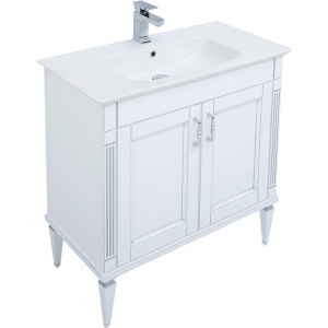 Комплект мебели для ванной Aquanet Селена 90 233126 Белый Серебро