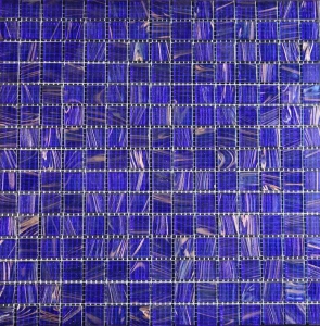 Мозаика Imagine!lab. GL42028-1 (20x20) 32.7x32.7x4 синяя глянцевая авантюрин