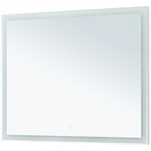 Зеркало Aquanet Гласс 120 274009 с подсветкой Белый глянец с сенсорным выключателем