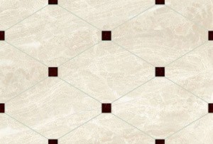 Настенная плитка Eurotile Ceramica 9 IN 0045 TG Imany 27x40 бежевая глянцевая под мрамор / геометрию
