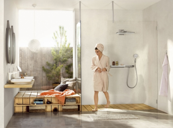 Смеситель для душа Hansgrohe PuraVida 15775000 с термостатом Хром