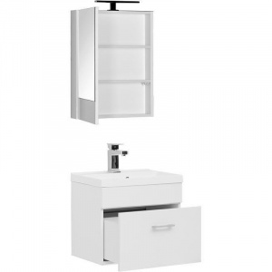 Комплект мебели для ванной Aquanet Нота 50 287698 подвесной Белый