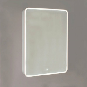 Зеркальный шкаф Jorno Pastel 60 Pas.03.60/GR с подсветкой Французский серый