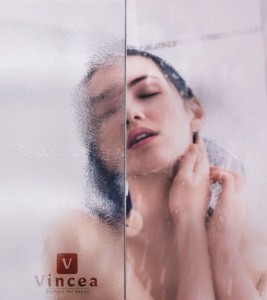 Шторка на ванну Vincea VSB-12114CH-L 114x140 профиль Хром стекло шиншилла