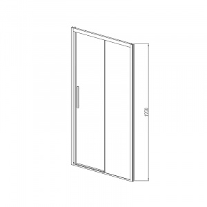 Душевая дверь Vincea Soft 130 VDS-3SO130CL профиль Хром стекло прозрачное