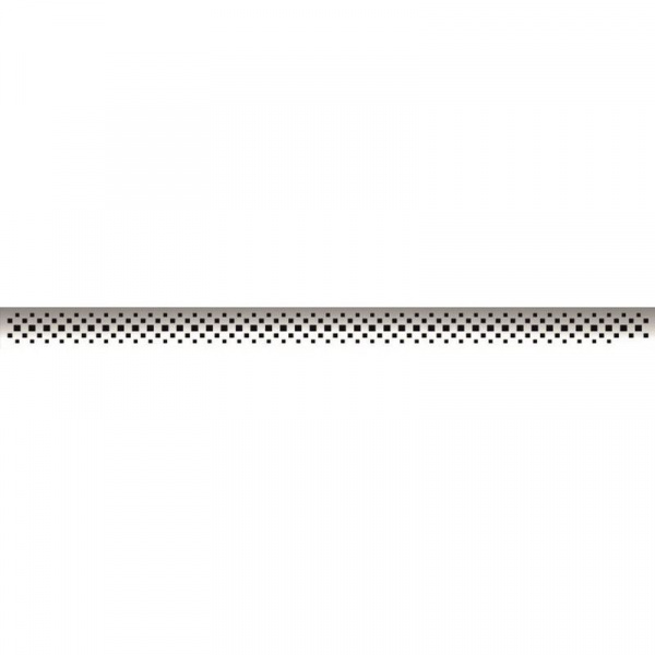 Желоб BERGES водосток C1 Brise 600, матовый хром, S-сифон D50/105 H50 вертикальный