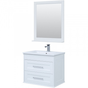 Комплект мебели для ванной Aquanet Бостон M 80 259387 подвесной Белый матовый