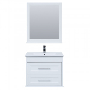 Комплект мебели для ванной Aquanet Бостон M 80 259387 подвесной Белый матовый