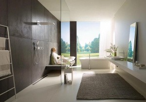 Смеситель для душа Hansgrohe RainSelect 15357000 с термостатом Хром