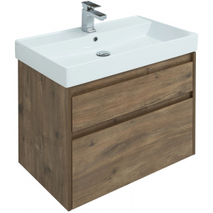 Комплект мебели для ванной Aquanet Nova Lite 75 254218 подвесной Дуб рустикальный