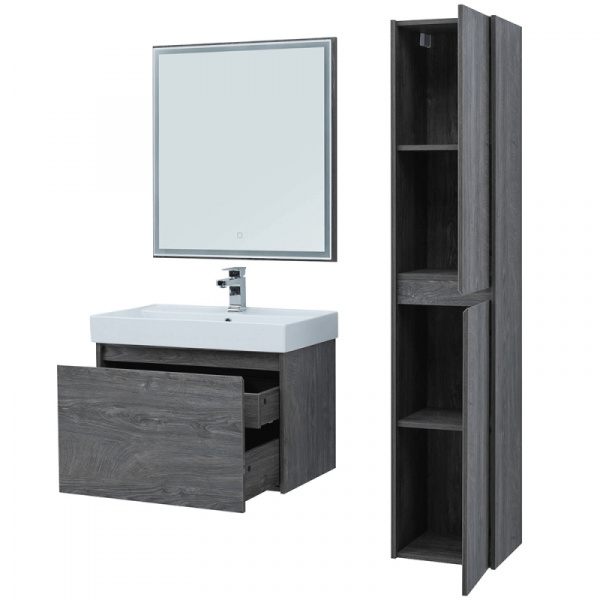 Комплект мебели для ванной Aquanet Nova Lite 60 242923 подвесной Дуб рошелье