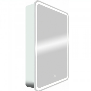 Зеркальный шкаф Art&Max Platino AM-Pla-600-800-1D-L-DS-F с подсветкой с сенсорным выключателем Белый