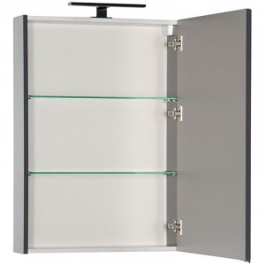 Зеркальный шкаф 60х85 см серый антрацит Aquanet Алвита 00183989