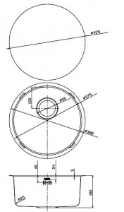 Мойка IDDIS  Edifice для подстольного монтажа бронза (EDI42B0i77)