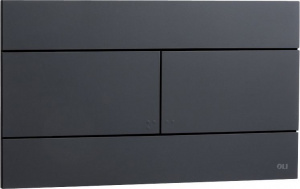 Кнопка смыва Oli Slim 25.5х0.6х15 для инсталляции, пластик, цвет Черный (886040)