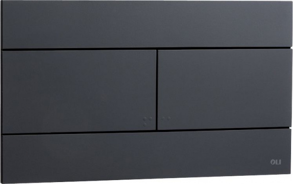 Кнопка смыва Oli Slim 25.5х0.6х15 для инсталляции, пластик, цвет Черный (886040)