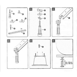 Ножки для монтажа прямоугольной ванны, комплект Ideal Standard, B156467