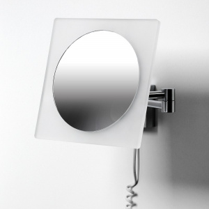 Косметическое зеркало WasserKRAFT K-1008 с подсветкой с увеличением Хром