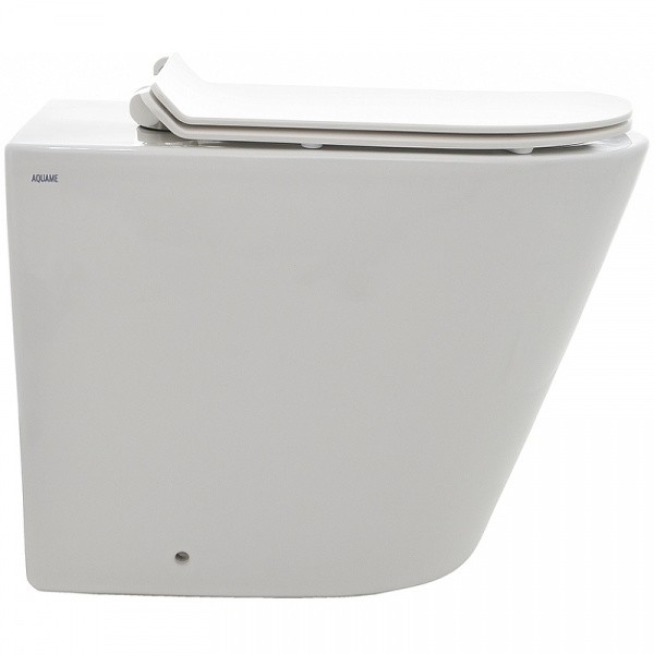Унитаз AQUAme AQM3001 приставной Белый глянец с сиденьем Микролифт