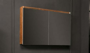 Зеркальный шкаф Boheme Armadi Art Vallessi 100 546-Z с подсветкой Зебрано глянец
