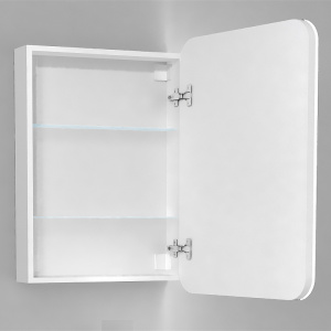 Зеркальный шкаф Jorno Briz 50 Bri.03.50/W с подсветкой с сенсорным выключателем