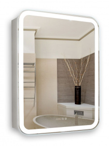 Зеркало-шкаф Azario Фиджи 50х15х75 Подвесной, Белый (LED00002361)