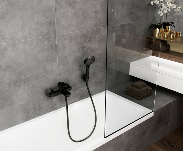 Смеситель для ванны Hansgrohe Vernis Blend 71440670 Черный матовый