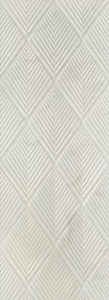 Настенная плитка Sina Tile 1111 Elize White Rustic 90x30 белая полированная с узором