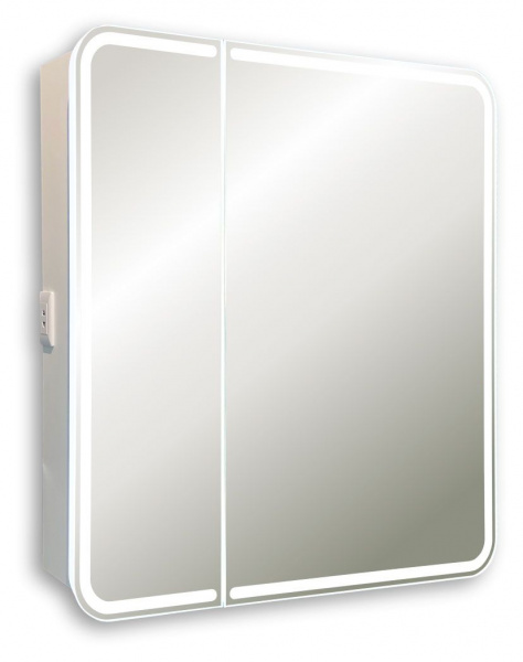 Зеркало-шкаф Azario Alliance 80.5х15х80 Подвесной, Белый (LED00002516)