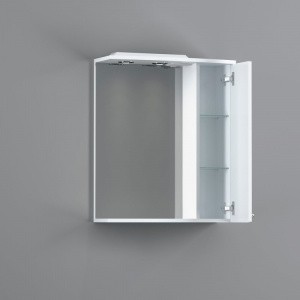 Зеркальный шкаф 65х75 см белый глянец R Damixa Palace One M41MPR0651WG