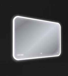 Зеркало Cersanit Led 070 Design Pro 100 KN-LU-LED070*100-p-Os с подсветкой с диммером, часами, подогревом и функцией Bluetooth