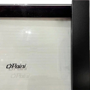 Душевая перегородка Paini 90 Walk-In 90G профиль Черный матовый стекло прозрачное с рисунком