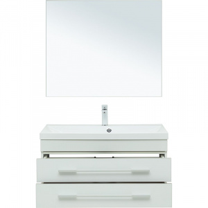 Комплект мебели для ванной Aquanet Верона 90 287639 подвесной Белый матовый