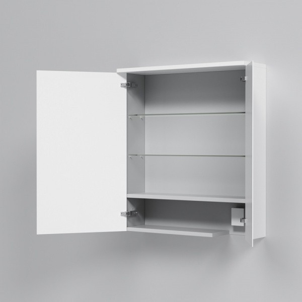 M70MCX0601WG SPIRIT, Зеркальный шкаф, 60 см, с подсветкой цвет: белый, глянец