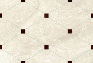 Настенная плитка Eurotile Ceramica 9 IN 0045 TG Imany 27x40 бежевая глянцевая под мрамор / геометрию