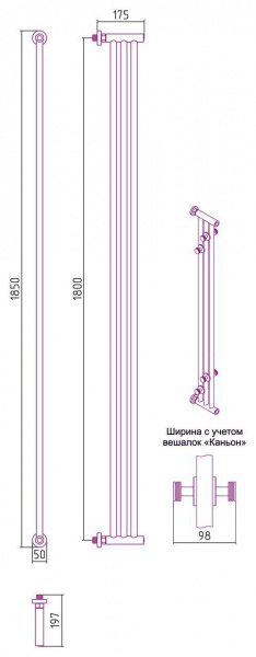 ДР "Хорда ПП" 1800х195 (Золото)