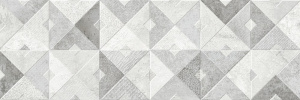 Настенная плитка ALMA Ceramica TWA11MAS017 Mars 60x20 белая / серая матовая под геометрию