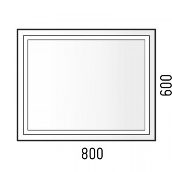 Зеркало Corozo Барго 80 SD-00001117 с подсветкой с сенсорным выключателем