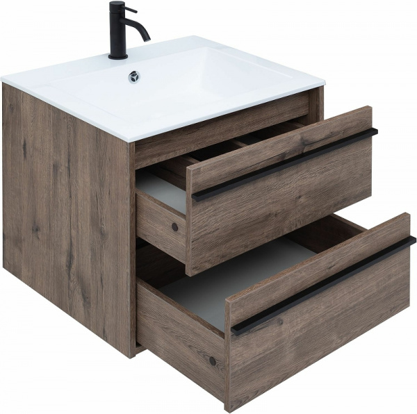 Комплект мебели для ванной Aquanet Lino 60 271952 подвесной Дуб Веллингтон